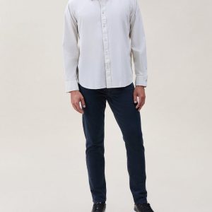 Griffin Poplin Striped Shirt White Multi