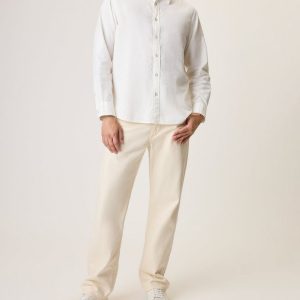 Griffin Hemp-Cotton Shirt Marshmallow
