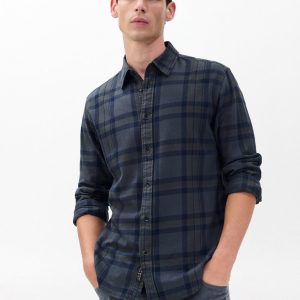 Tomlin Plaid Flannel Shirt Ombre
