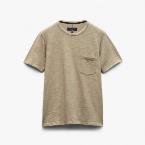 Washed Classic Flame T Shirt Sage