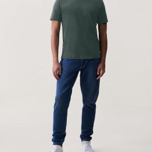Classic Slub Cotton T Shirt Pale Pine