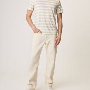 Jersey Short-Sleeve T Shirt Stork Stripe