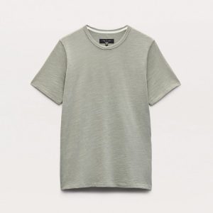 Classic Flame T Shirt Leaf Grey