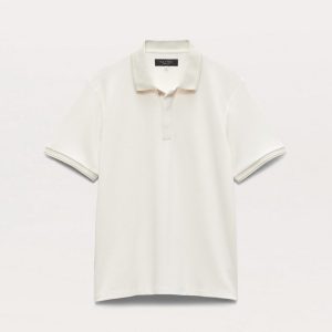 Tech Stretch Piqu?? Polo Chalk
