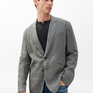 Butler Linen Blazer Pavement
