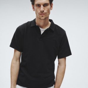 Classic Flame Polo Shirt Black