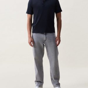 Classic Slub Cotton Polo Black