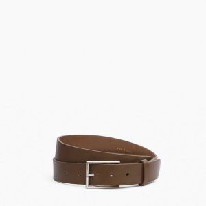 Parker Leather Belt Olive