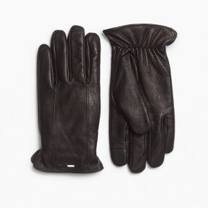 Evan Leather Gloves Black